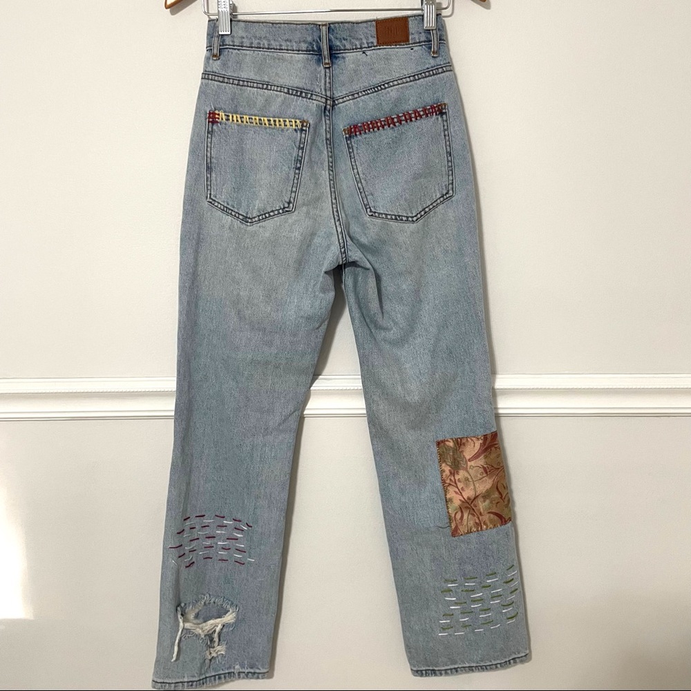 Urban Outfitters x BDG • high rise cowboy jean – printed patchwork sz 25 - Picture 5 of 9